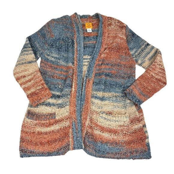 Ruby Rd. Ombre Open Front Cardigan size Large Petite - Picture 1 of 5